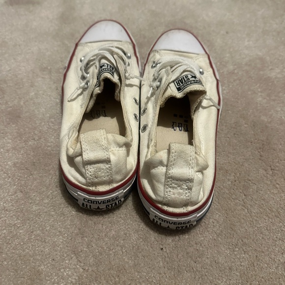 Converse Women’s Cream Sneakers - Picture 3 of 5